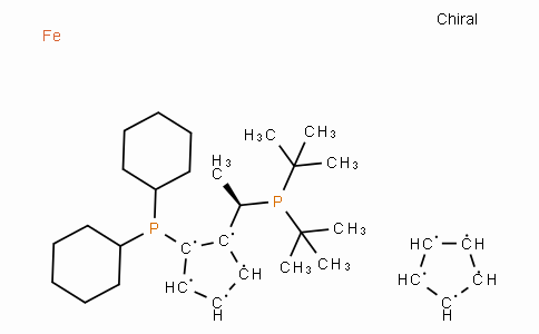 SC11418 | 158923-11-6 | (R)-(-)-1-[(S)-2-(二环己基膦)二茂铁]乙基二叔丁基膦