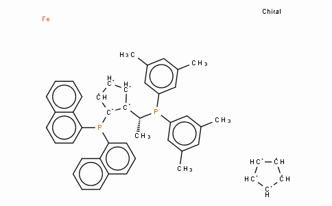 SC11433 | 851308-40-2 | (2R)-1-[(1R)-1-[双(3,5-二甲基苯基)膦]乙基]-2-(二-1-萘基膦)二茂铁(符合 CAS 标准)
