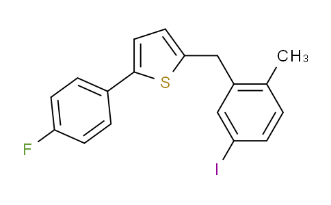 SC120122 | 898566-17-1 | 2-(4-Fluorophenyl)-5-[(5-iodo-2-methylphenyl)methyl]thiophene