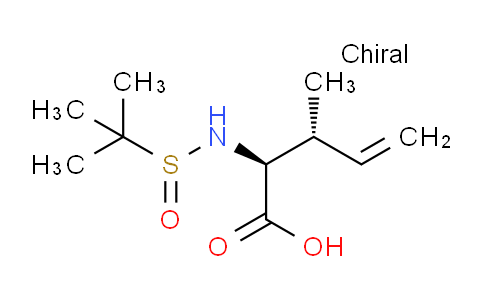 SC121176 | 1461641-97-3 | (2S,3R,Ss)-2-(tert-butylsulfinamido)-3-methylpent-4-enoic acid