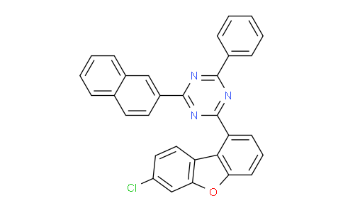 2-(7-Chlorodibenzo[B,d]furan-1-YL)-4-(naphthalen-2-YL)-6-phenyl-1,3,5-triazine