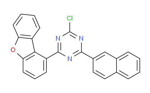 2-Chloro-4-(dibenzo[B,d]furan-1-YL)-6-(naphthalen-2-YL)-1,3,5-triazine