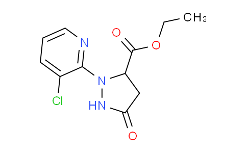 Ethyl 2-(3-chloropyridin-2-YL)-5-oxopyrazolidine-3-carboxylate