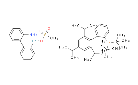 Methanesulfonato(2-DI-t-butylphosphino-2',4',6'-tri-I-propyl-1,1'-biphenyl)(2'-amino-1,1'-biphenyl-2-YL)palladium(II)
(tbuxphos PD g3)