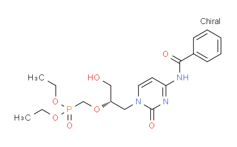 P-[[(1S)-2-[4-(benzoylamino)-2-oxo-1(2H)-pyrimidinyl]-1-(hydroxymethyl)ethoxy]methyl]phosphonic acid diethyl ester