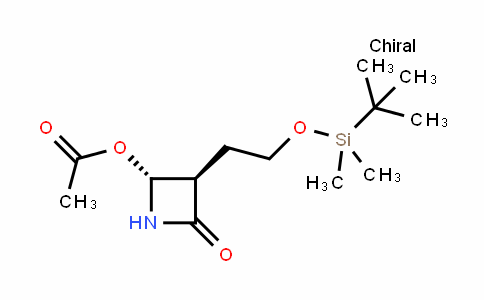 (2R,3R)-3-(2-(tert-butyldimethylsilyloxy)ethyl)-4-oxoazetidin-2-yl acetate