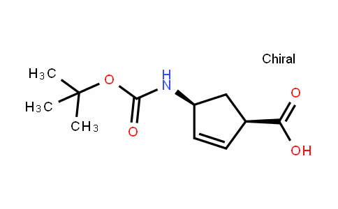 (1R,4S)-4-(tert-butoxycarbonylamino)cyclopent-2-enecarboxylic acid