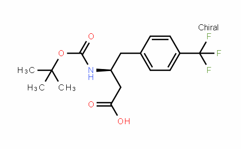 (S)-3-(tert-butoxycarbonylamino)-4-(4-(trifluoromethyl)phenyl)butanoic acid