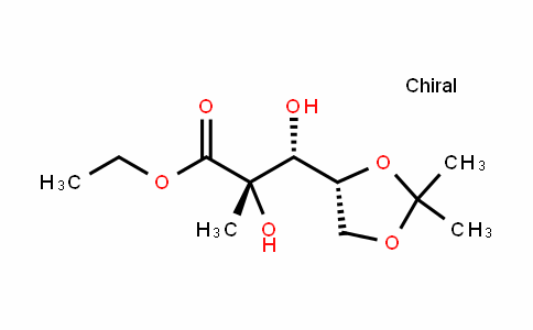 (2S,3R)-ethyl 3-((R)-2,2-dimethyl-1,3-dioxolan-4-yl)-2,3-dihydroxy-2-methylpropanoate