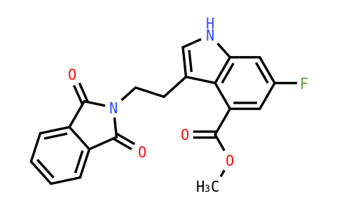 Methyl 3-(2-(1,3-dioxoisoindolin-2-YL)ethyl)-6-fluoro-1H-indole-4-carboxylate