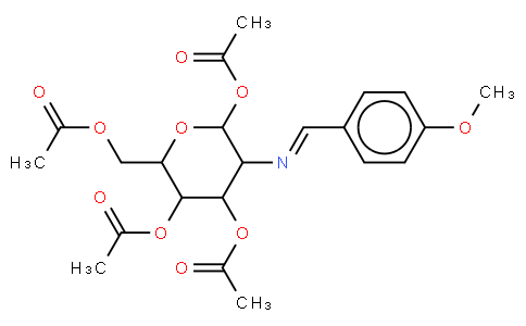 2-(4-甲氧基亚苄基)亚氨基-2-脱氧-1,3,4,6-四-O-乙酰基-β-D-吡喃葡萄糖