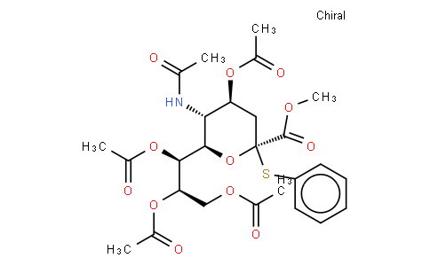 N-乙酰基-2-S-苯基-2-硫代-ALPHA-神经氨酸甲酯 4,7,8,9-四乙酸酯