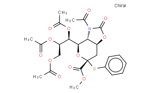 Methyl 5-Acetamido-7,8,9-tri-O-acetyl-5-N,4-O-carbonyl-3,5-dideoxy-2-S-phenyl-2-thio-D-glycero-beta-D-galacto-2-nonulopyranosylonate