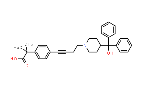 4-[4-[4-羟基二苯基甲基-1-哌啶]-1-丁炔基]-Α,Α,-二甲基苯乙酸