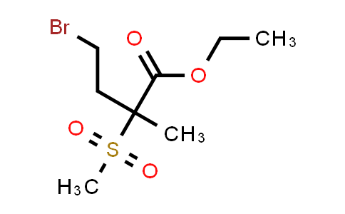 ethyl 4-bromo-2-methyl-2-(methylsulfonyl)butanoate