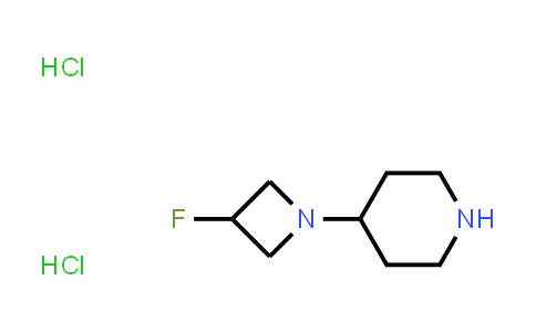 Piperidine, 4-(3-fluoro-1-azetidinyl)-, hydrochloride (1:2)