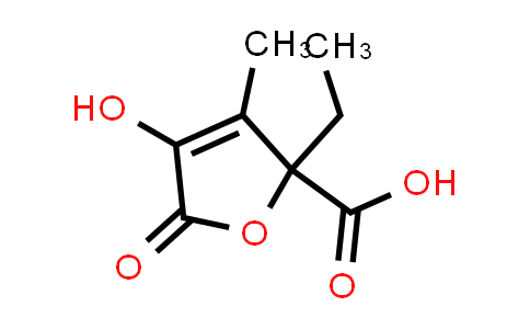 2-Ethyl-2,5-dihydro-4-hydroxy-3-methyl-5-oxo-2-furancarboxylic acid
