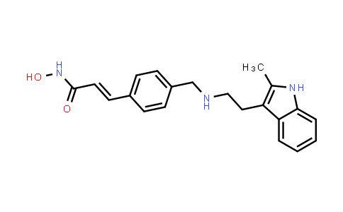 (E)-N-hydroxy-3-(4-(((2-(2-methyl-1H-indol-3-yl)ethyl)amino)methyl)phenyl)acrylamide