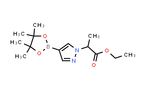 2-(4-(4,4,5,5-四甲基-1,3,2-二氧硼杂环戊烷-2-基)-1H-吡唑-1-基)丙酸乙酯