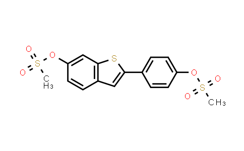 2-[4-[(Methylsulfonyl)oxy]phenyl]-Benzo[b]thiophene-6-ol 6-Methanesulfonate