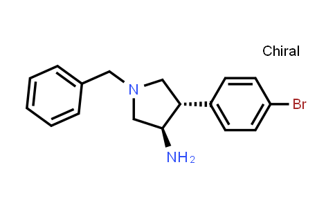 rel-(3R,4S)-1-Benzyl-4-(4-bromophenyl)pyrrolidin-3-amine