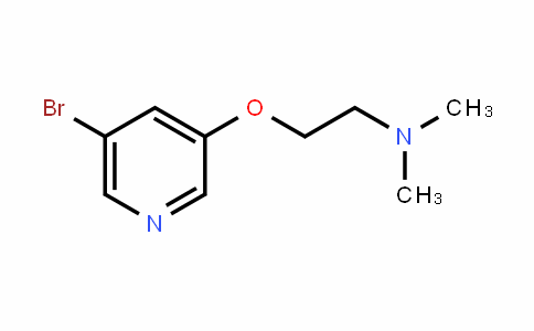 2-((5-bromopyridin-3-yl)oxy)-N,N-dimethylethanamine