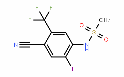 4-Cyano-2-iodo-N-methylsulfonyl-5-(trifluoromethyl)aniline
