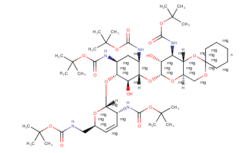 Spiro[cyclohexane-1,2'-pyrano[3,2-d][1,3]dioxin], D-streptamine deriv