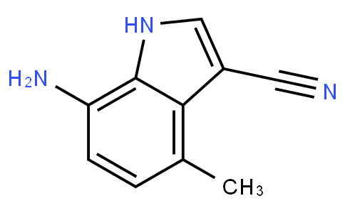 7-amino-4-methyl-1H-indole-3-carbonitrile