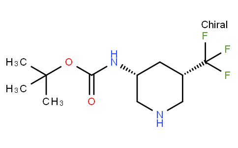 N-[(3R,5S)-5-(三氟甲基)哌啶-3-基]氨基甲酸叔丁酯
