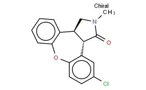 trans-(+/-)-11-Chloro-2,3,3a,12b-tetrahydro-2-methyl-1H-dibenz[2,3:6,7]oxepino[4,5-c]pyrrol-1-one