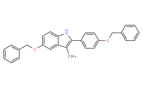 3-甲基-5苄氧基-2-(4-苄氧基苯基)-1H-吲哚