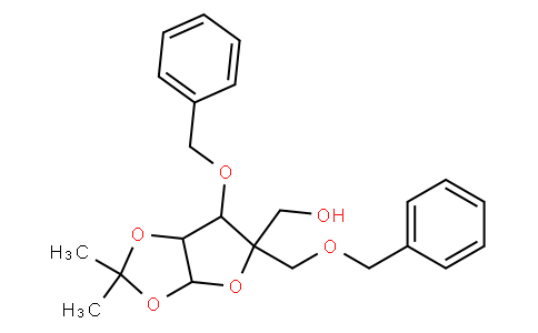 3-O-Benzyl-1,2-O-isoproylidene-4-C-(phenylmethoxy)methyl-β-L-lyxofuranose