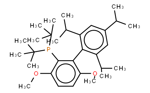 2-(Di-t-butylphosphino)-3,6-dimethoxy-2'-4'-6'-tri-i-propyl-1,1'-biphenyl
