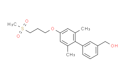 (2',6'-dimethyl-4'-(3-(methylsulfonyl)propoxy)biphenyl-3-yl)methanol