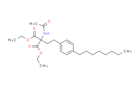 Diethyl 2-(acetamido)-2-(2-(4-octylphenyl)ethyl)propanedioate