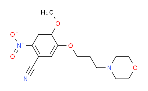 2-Nitro-4-methoxy-5-(3-morpholin-4-ylpropoxy)benzonitrile