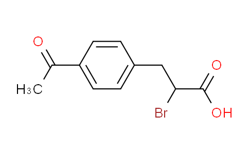 3-(4-Acetylphenyl)-2-bromopropanoic acid