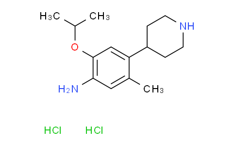 2-isopropoxy-5-methyl-4-(piperidin-4-yl)aniline dihydrochloride
