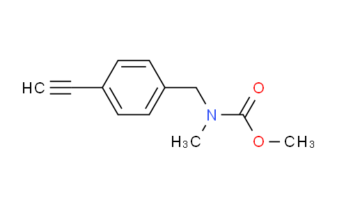 Methyl N-[(4-ethynylphenyl)methyl]-N-methylcarbamate