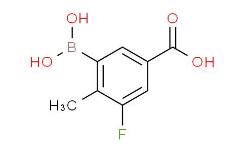 3-Borono-5-fluoro-4-methylbenzoic acid