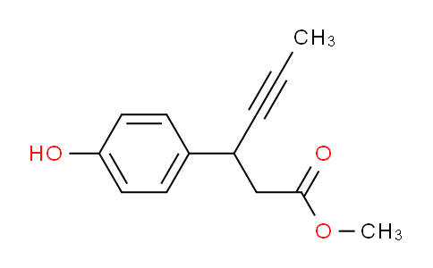 Methyl 3-(4-hydroxyphenyl)hex-4-ynoate