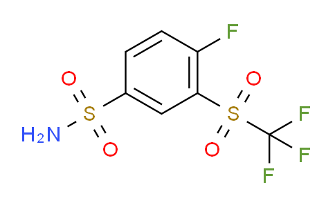 4-Fluoro-3-(trifluoromethylsulfonyl)benzenesulfonamide