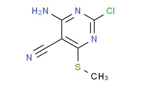 4-amino-2-chloro-6-(methylthio)pyrimidine-5-carbonitrile