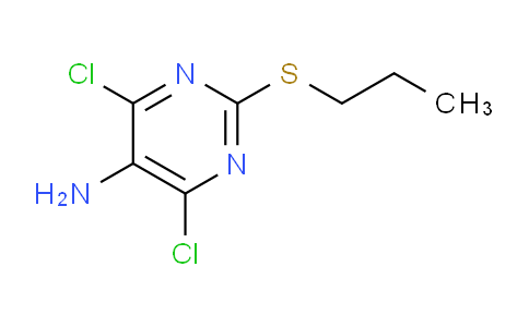 4,6-dichloro-2-propylthiopyrimidine-5-amine
