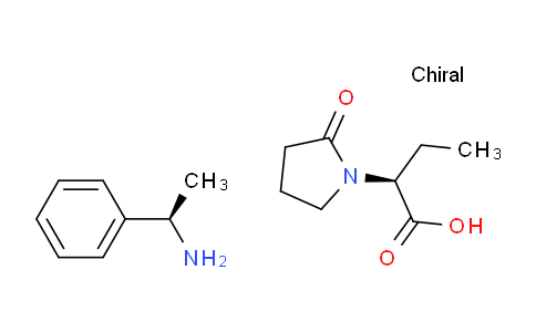 (2S)-2-(2-oxopyrrolidin-1-yl)butanoic acid (1R)-1-phenylethanamine