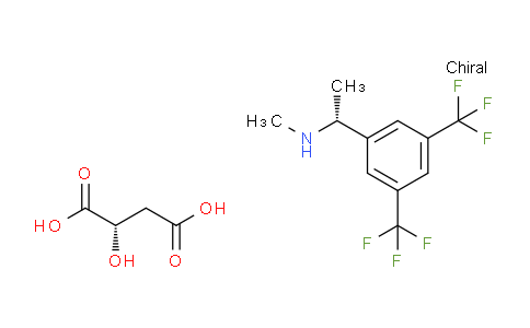 (R)-1-(3,5-Bis(trifluoromethyl)phenyl)-N-methylethanamine (S)-2-Hydroxysuccinate