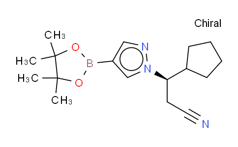 (βR)-β-环戊基-4-(4,4,5,5-四甲基-1,3,2-二氧杂硼杂环戊烷-2-基)-1H-吡唑-1-丙腈