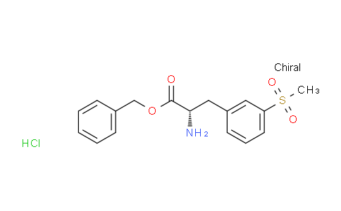 (S)-Benzyl 2-amino-3-(3-methylsulfonylphenyl)propanoate hydrochloride