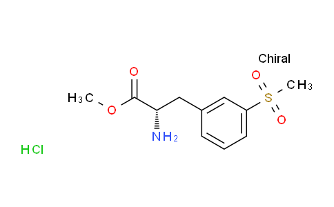 (S)-Methyl 2-amino-3-(3-methylsulfonylphenyl)propanoate hydrochloride